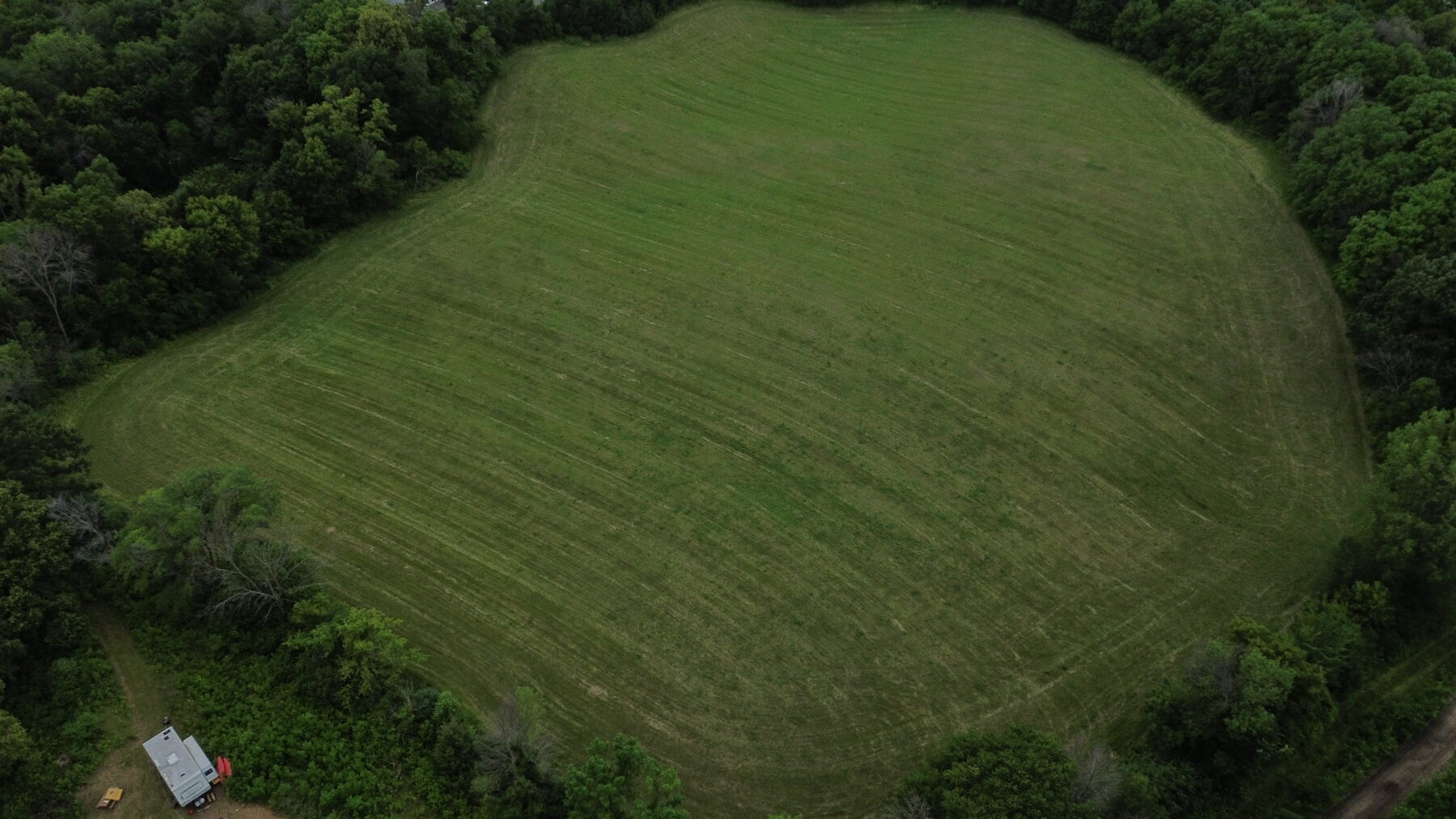 Open field at the center of the 54.7-acre Vierling Shores site